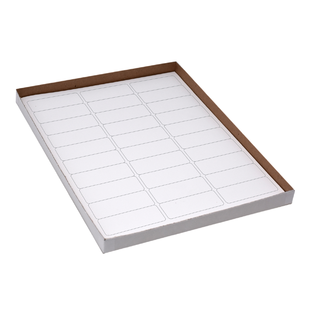 Globe Scientific Label Sheets, Cryo, 67x25mm, for Racks and Boxes, 20 Sheets, 30 Labels per Sheet, White 